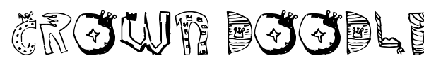 Crown Doodle font preview